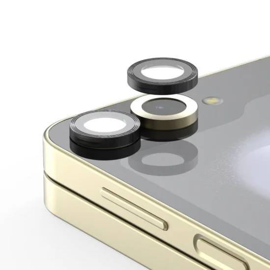 Camera Lens Protector Samsung Z Flip 6 Tempered Glass With Metal Ring Araree - Clear